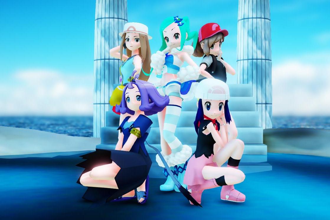 神奇宝贝女主mmd五位童年女神你能全部叫出她们的名字吗