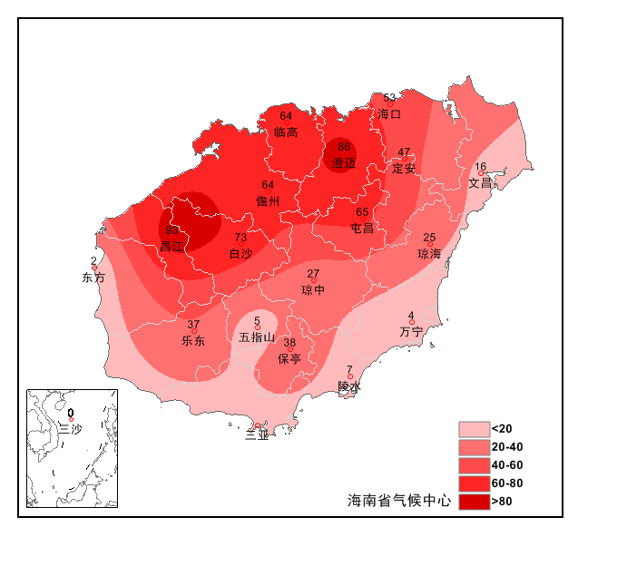 最高气温35℃ ,今年以来海南省平均气温居历史首位,降水马上就到