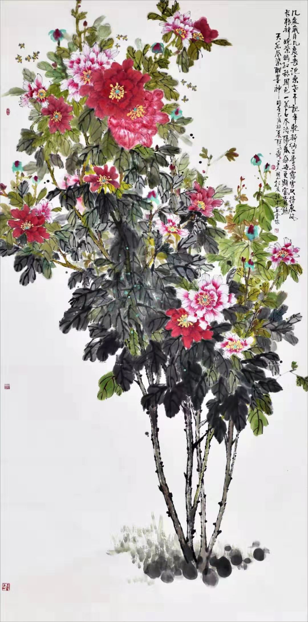 中国画名家画家王国山花鸟画欣赏