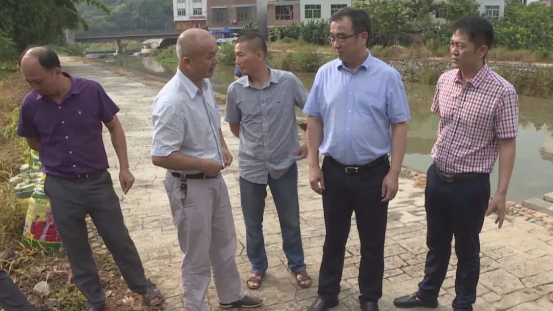 县委常委,政法委书记叶胜发带领县生态环境局,住建局,安厚镇等相关