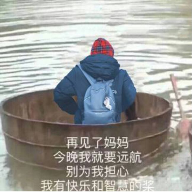 脑子里自动响起bgm:再见了妈妈,今晚我就要远航～怨妇秒变慈母,脸上