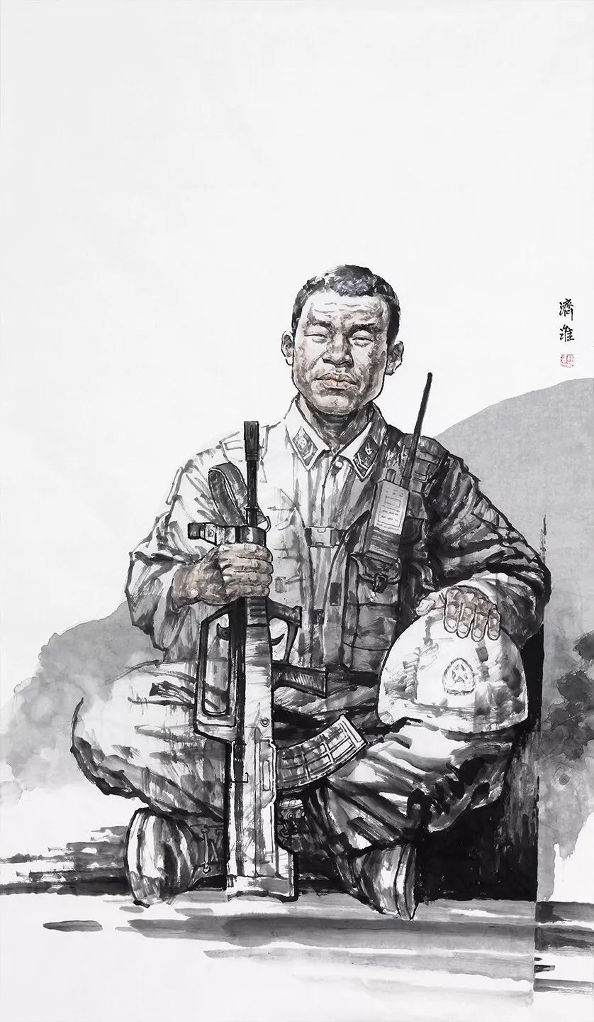特别关注8月18日上午10点军旅画家杨济淮人物画展在中原古玩城隆重