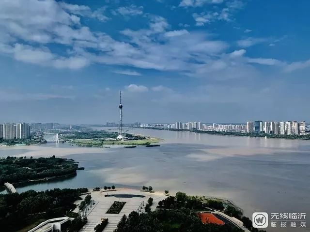 临沂三河口再现"琅琊八景"之"沂水拖蓝"!