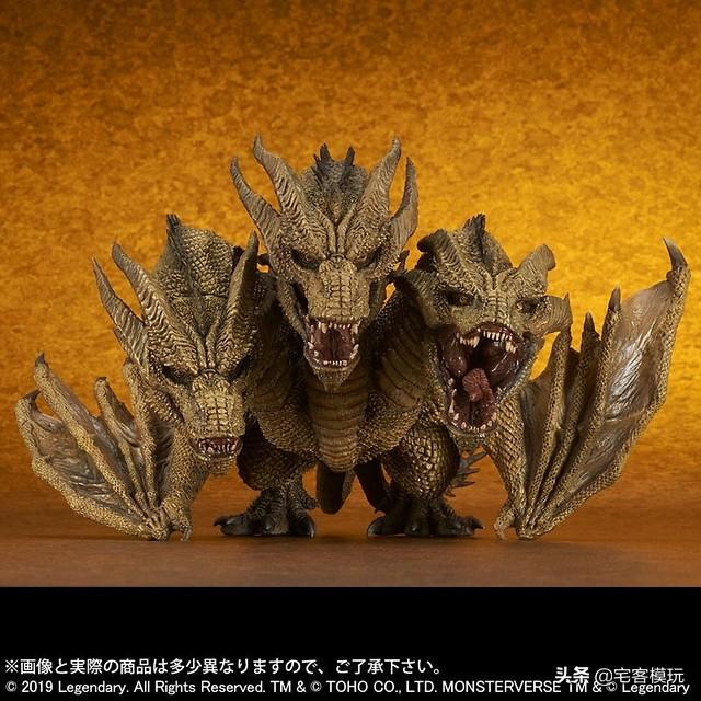 模玩资讯xplusdeforeal哥斯拉2怪兽之王王者基多拉