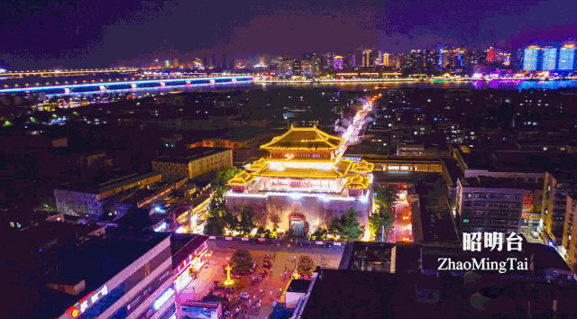 襄阳东津世纪城夜景图片
