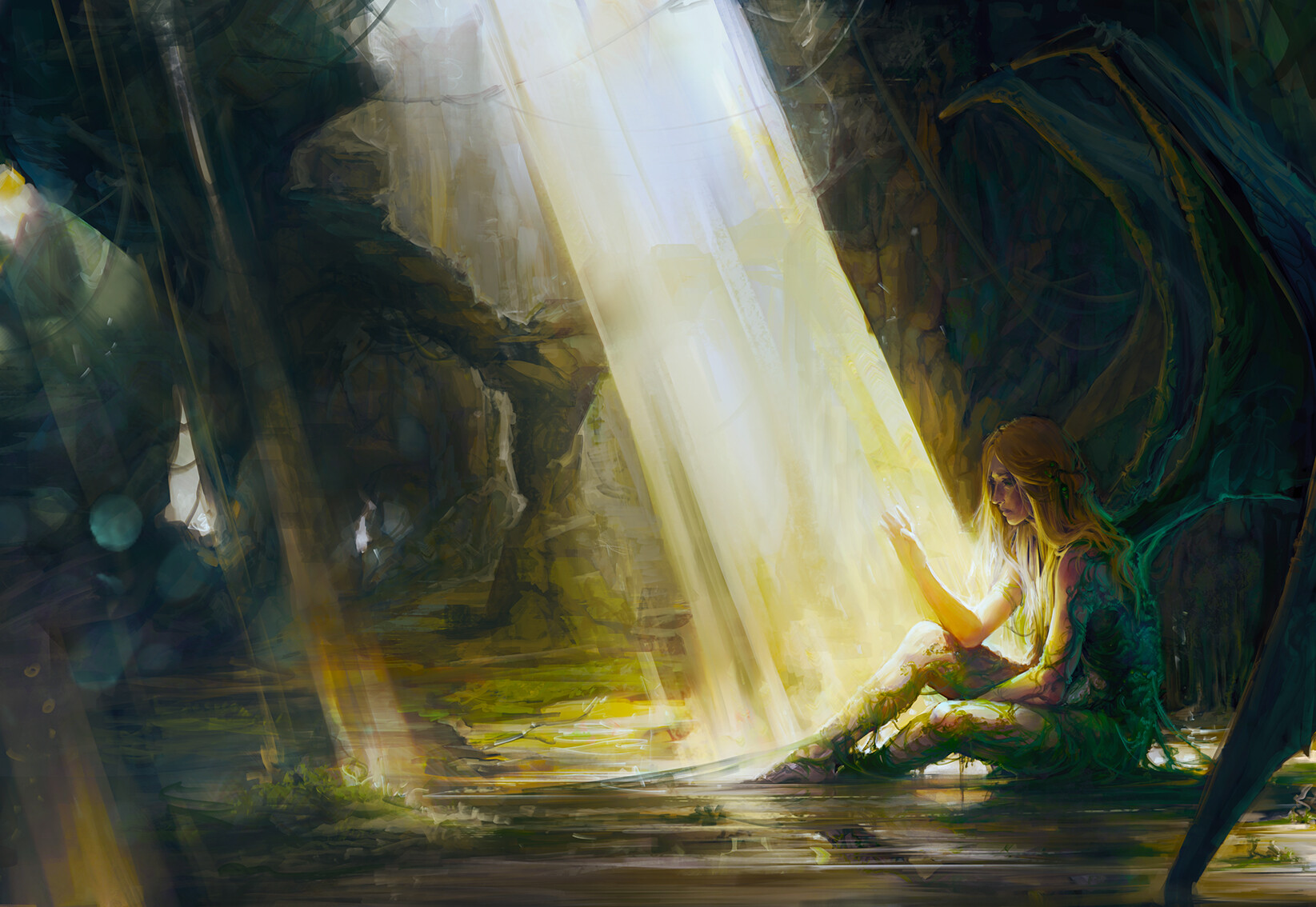 一组光影唯美画技出色的插画作品欣赏!绝对的高质量绘画大作