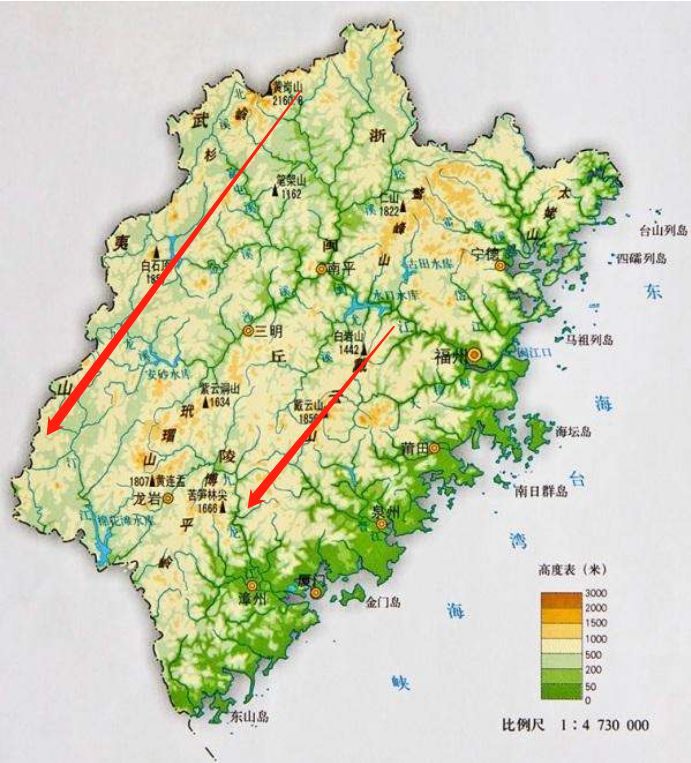 南山经三大山系地图图片