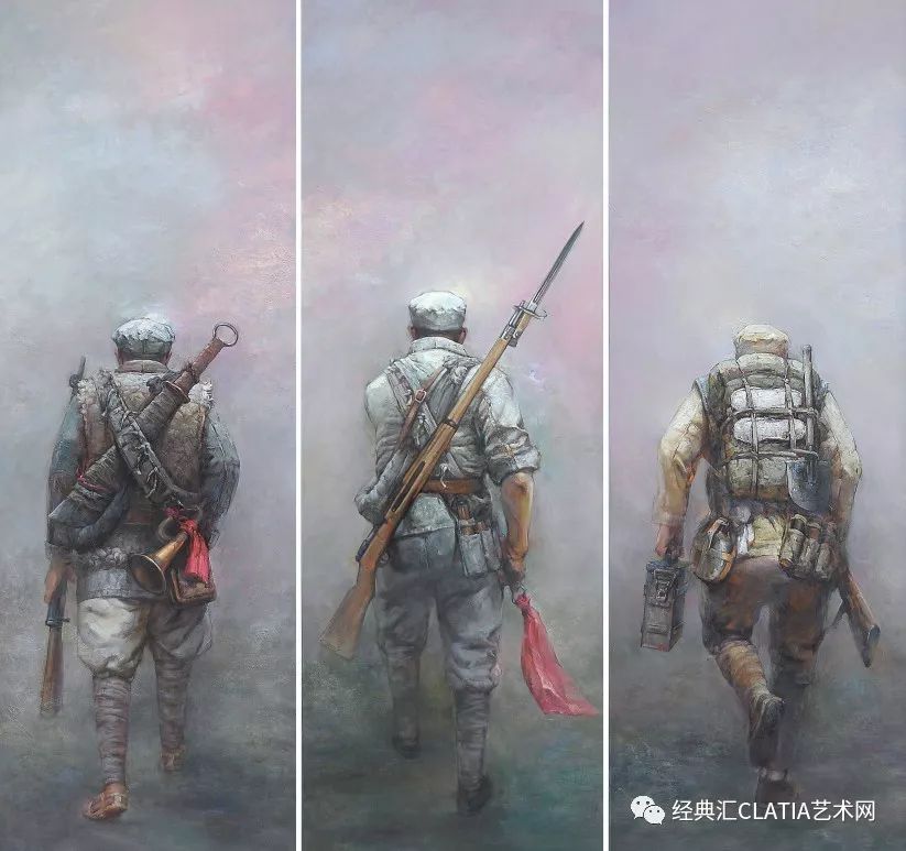 龚利平,周茂东,《信仰之路》张利,《武警特战队战士写生2》,油画周