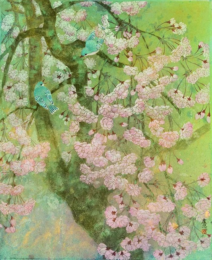 旅日岩彩画家卢思|艺术之路永无止境_日本