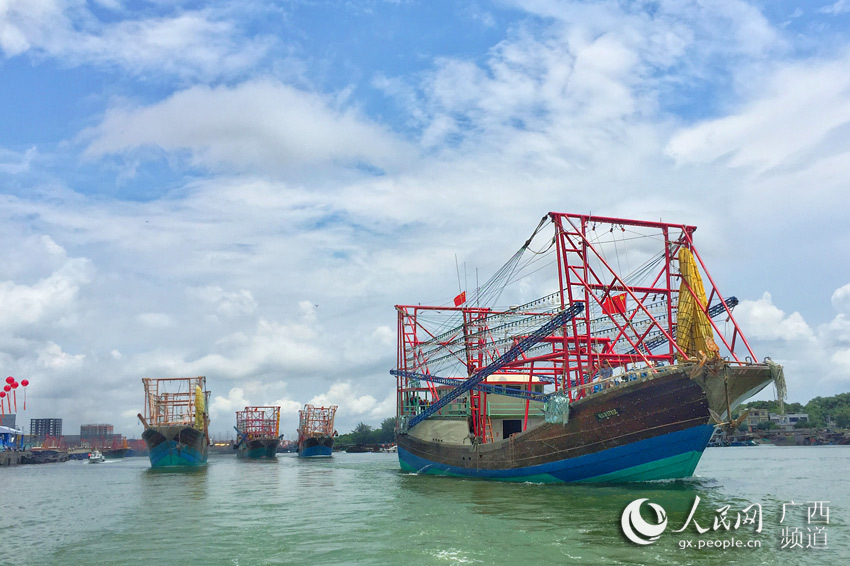 开海咯!广西防城港千帆竞发