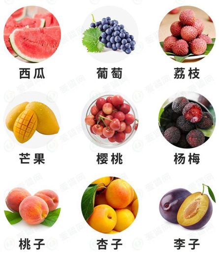 100种水果名字 常见图片