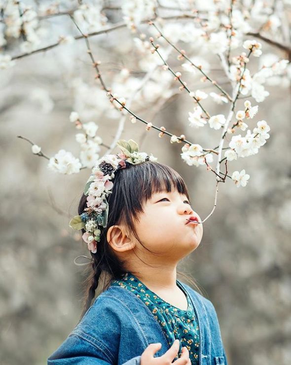 萌化日本妈妈偷拍可爱女儿3年一张照片引千人点赞
