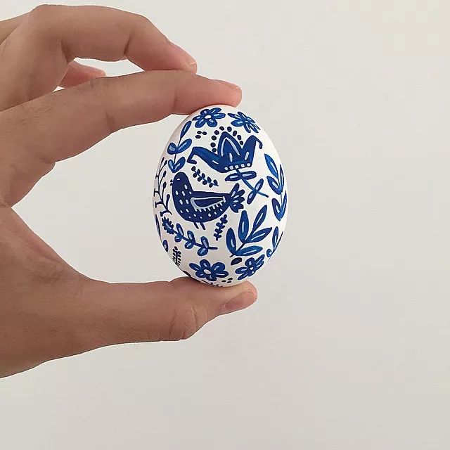 鸡蛋作画简单图片