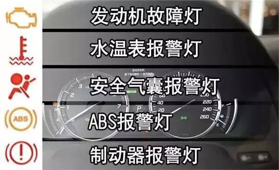 故障灯亮了车还能开吗指示灯你必须认识几个