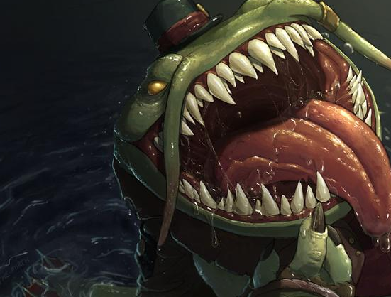 不像一只鲶鱼,那么大的嘴巴有又像一只河马,那么长的舌头又像一只青蛙