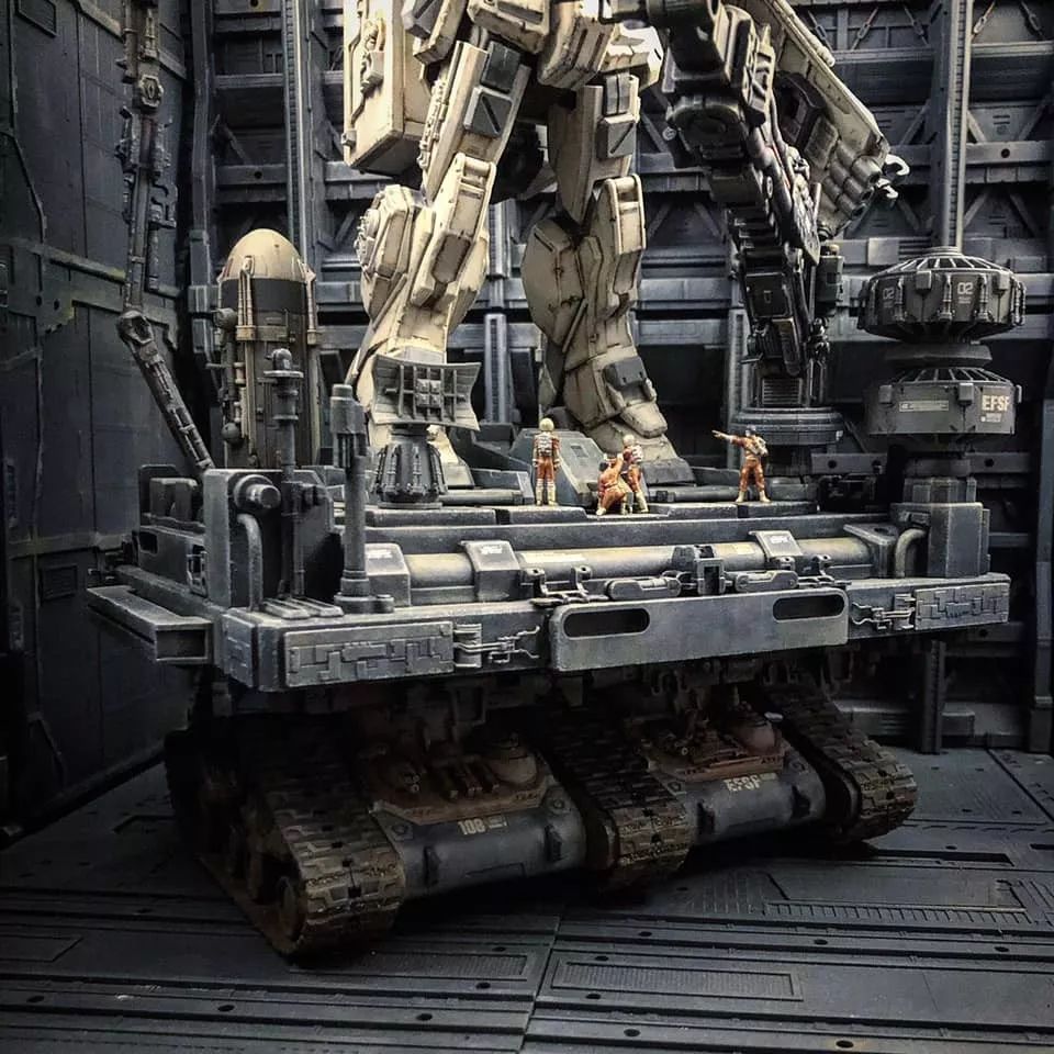 ez8高达的超重装场景改造写实旧化制作太硬核