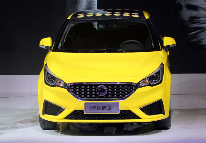 全新名爵3成都车展上市 "精品互联网家轿"售5.98万~9.38万