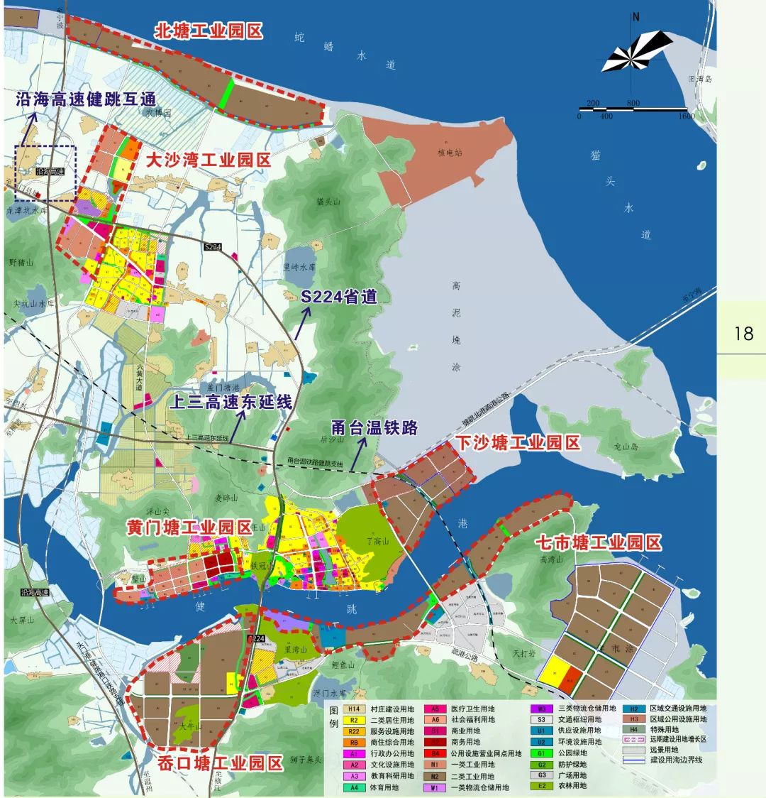 健跳交通便捷,s224省道贯穿辖区,甬台温铁路,沈海高速,上三高速,沿海