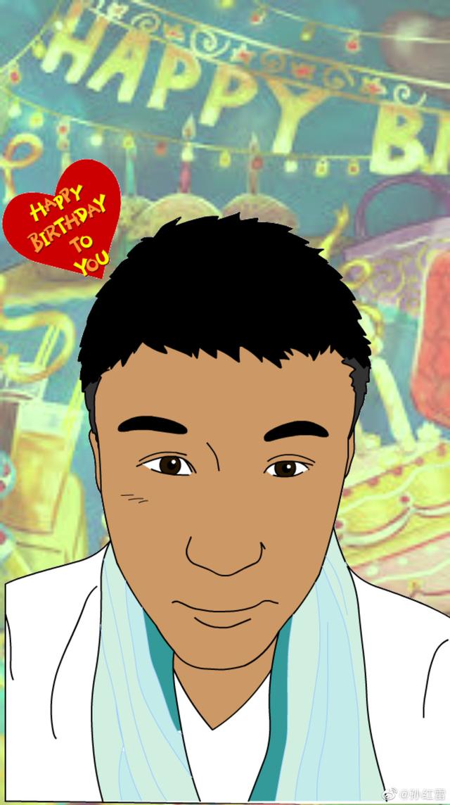 不少网友表示,卡通画中的孙红雷竟然比现实中还好看,扎心了.