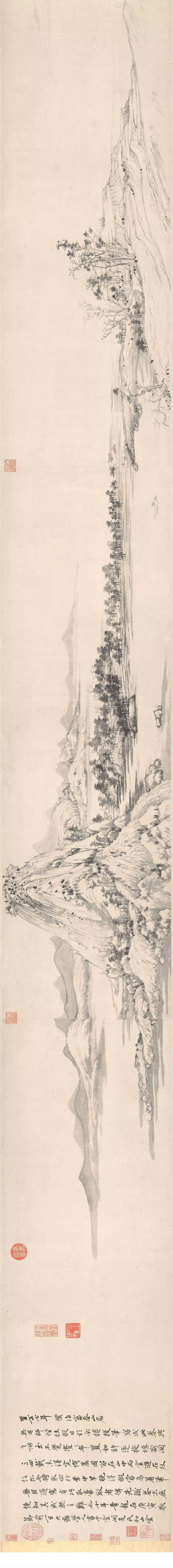 传世名画富春山居图高清全卷