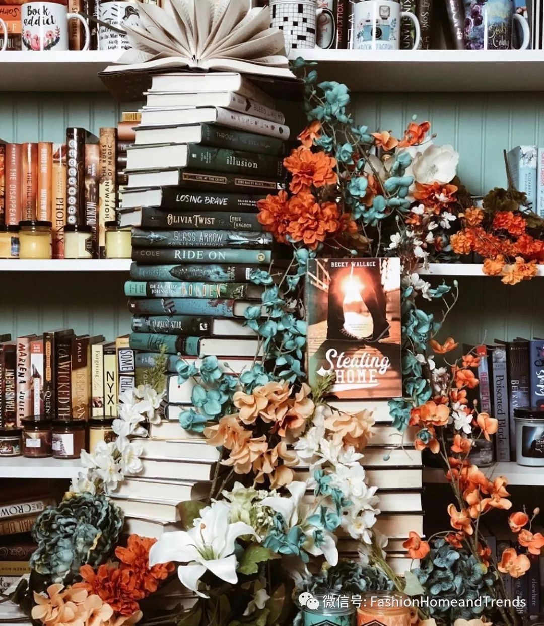 靠摆书,卖书的ins网红,让你知道书才是家里最美的装饰#fashion艺术