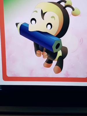 小蜜蜂口里叼着笔蜜蜂的英文就是bee