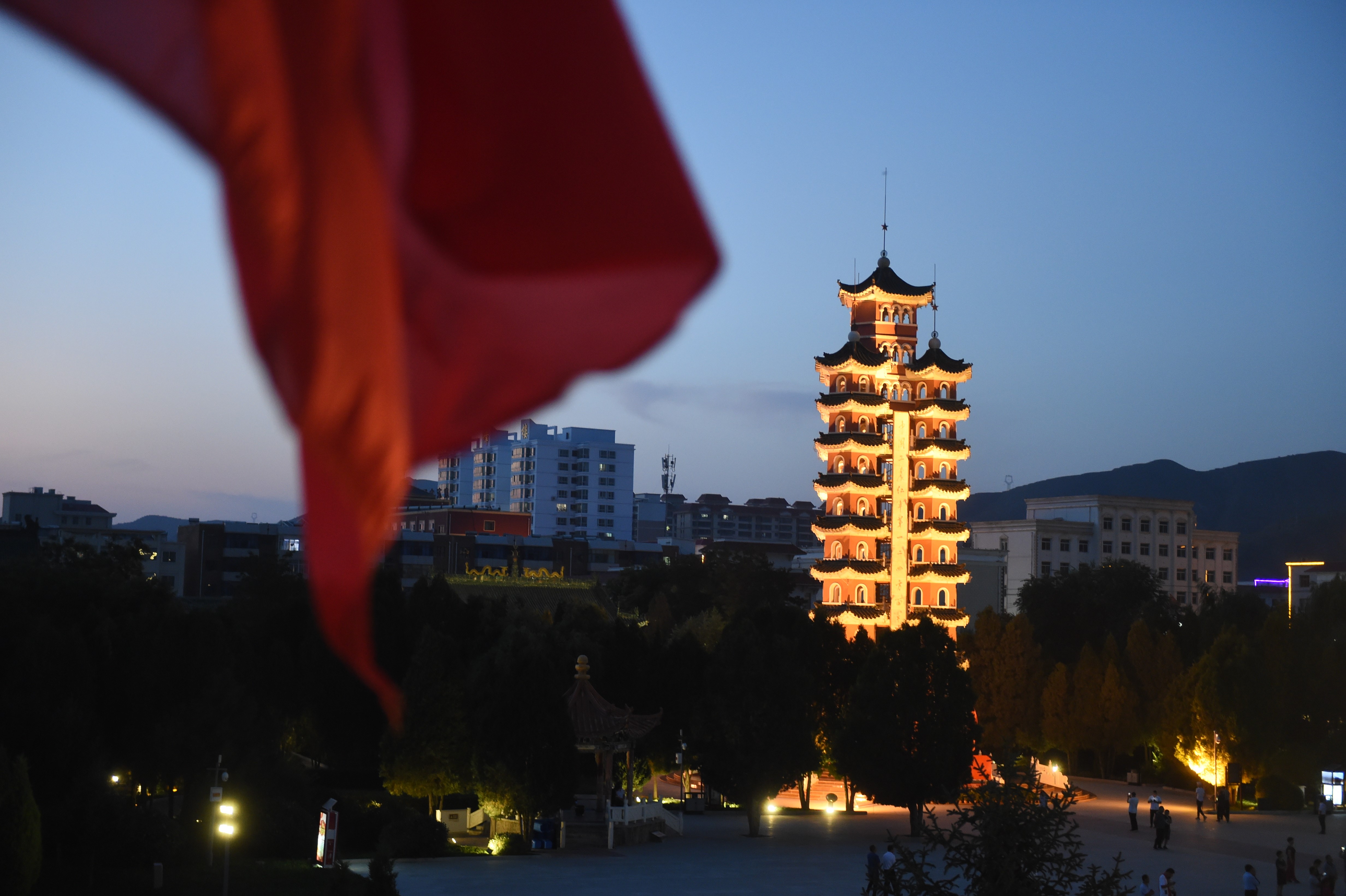 红色圣地夜景迷人