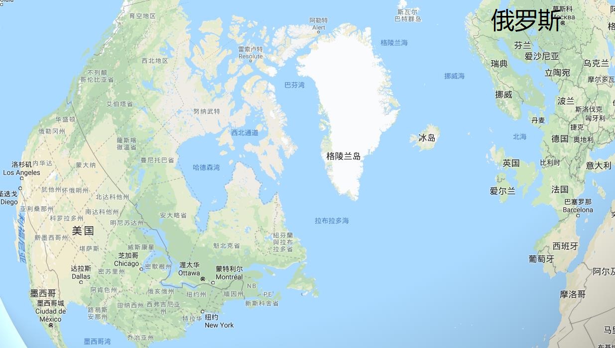 从地缘政治的角度,美国如果拥有格陵兰,相当于在北大西洋上拥有一个
