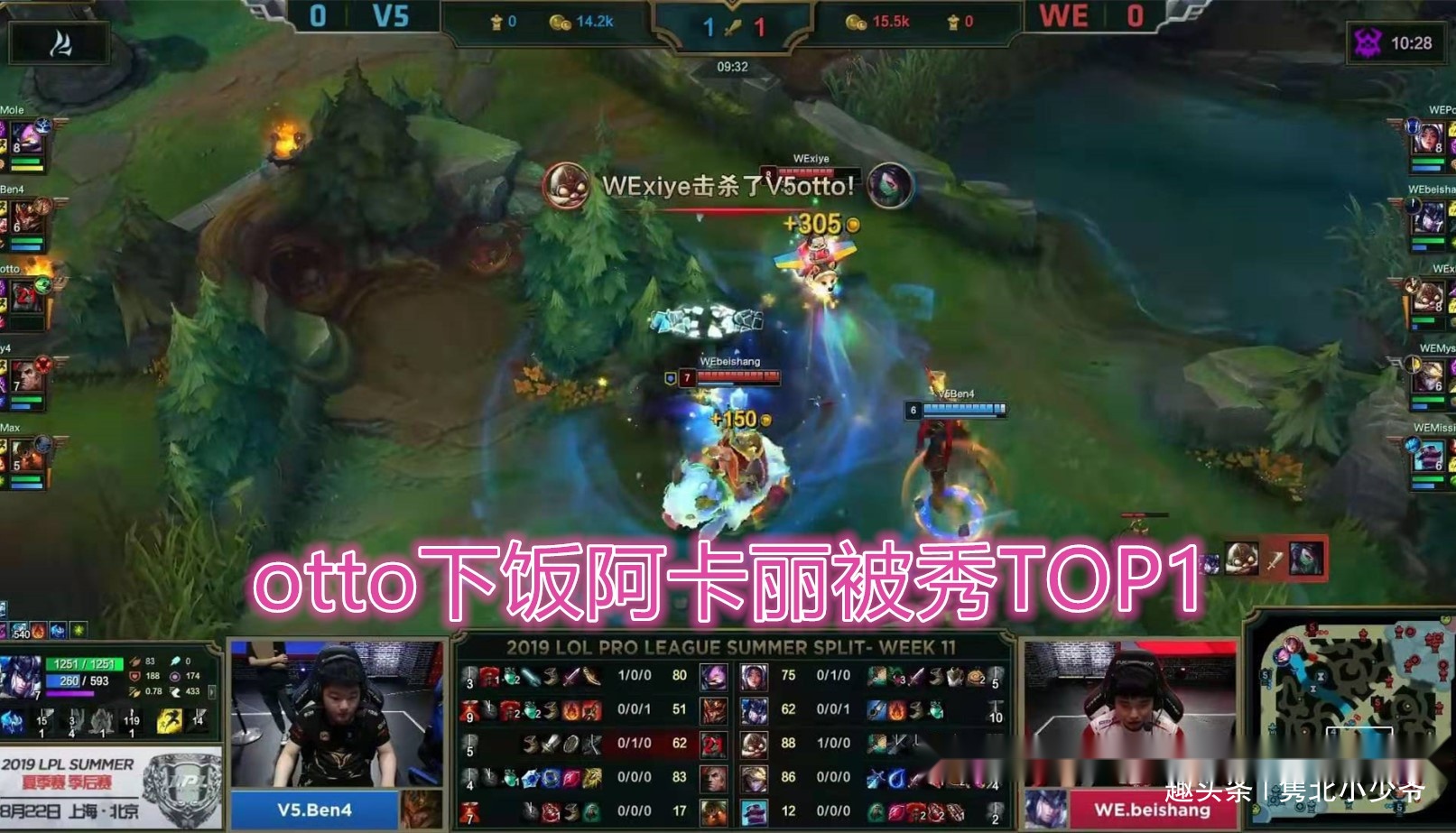 13分钟比赛otto上演下饭流阿卡丽被秀top3火了