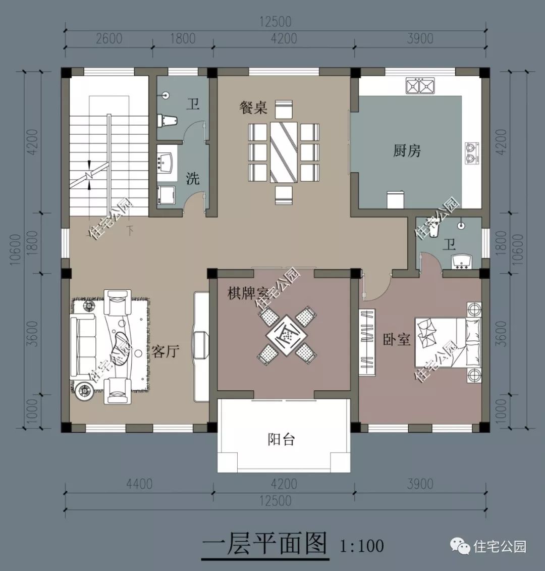 精選圖庫8套帶架空層住宅戶型