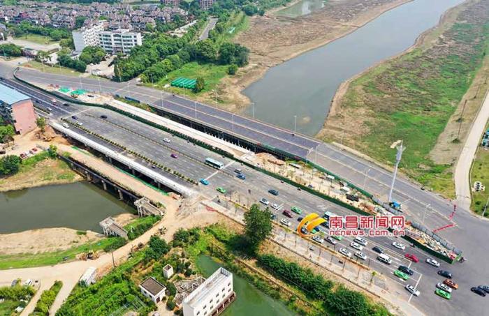 瀛上桥拓宽工程主桥基本完工 已实现半幅通车