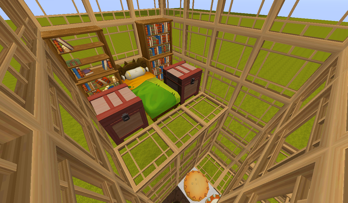 迷你世界:大神造3层生存别墅,一个方块不用,玩家:好想住里面