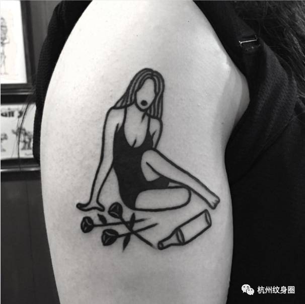 tattoo | 素材:黑色極簡小眾紋身