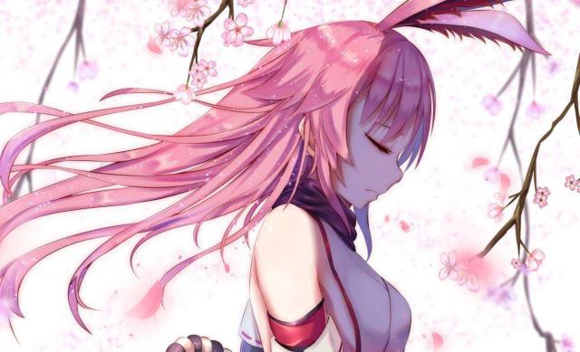 极东之地信浓国八重村神社巫女,手持灵刀·樱吹雪