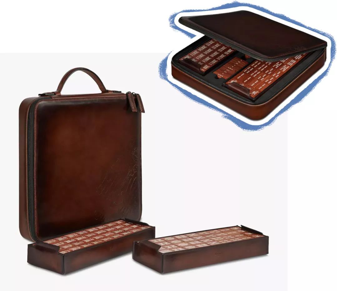 西方人爱玩德州,咱中国人喜欢搓麻,于是berluti还很接地气地推出了一