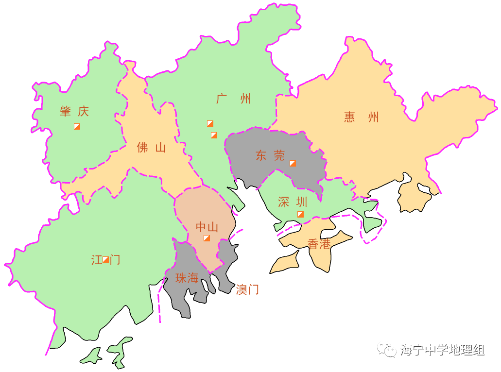 深圳香港地图区域划分图片