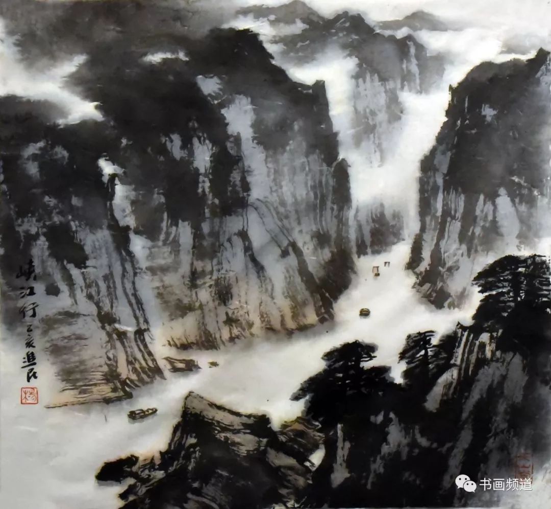 新结构与新笔墨中独辟蹊径的视觉效果山水画家杨进民