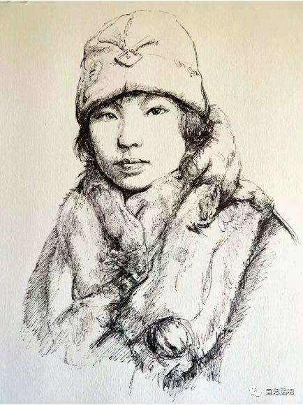 老家宜阳艺术人生画家王光辉钢笔画欣赏