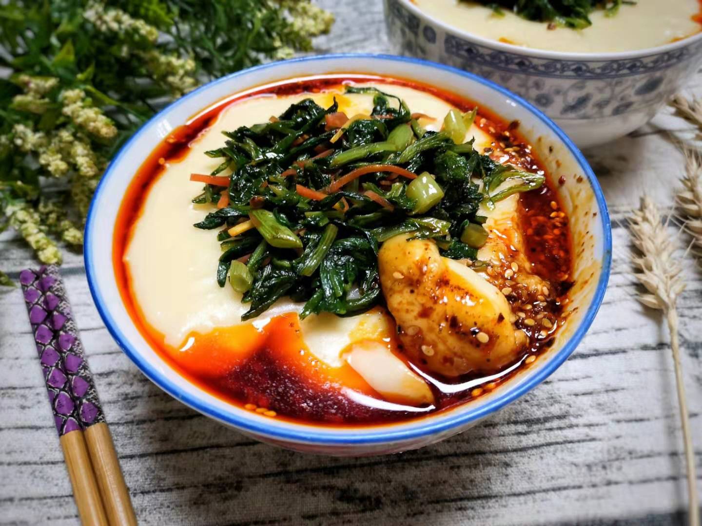 原创自己做搅团不劲道照这个方法做能上酒店餐桌香辣酸爽解馋