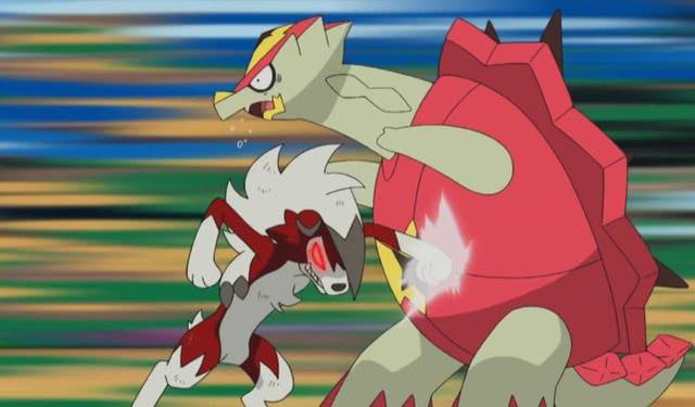 格拉吉欧只用了一只宝可梦就让卡奇难以招架,若不是鬃岩狼人在比赛中