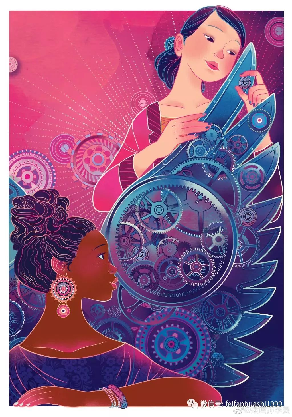 清美硕士毕业后她成为大内御用插画师让古典又朝气的中国风美得漂洋过