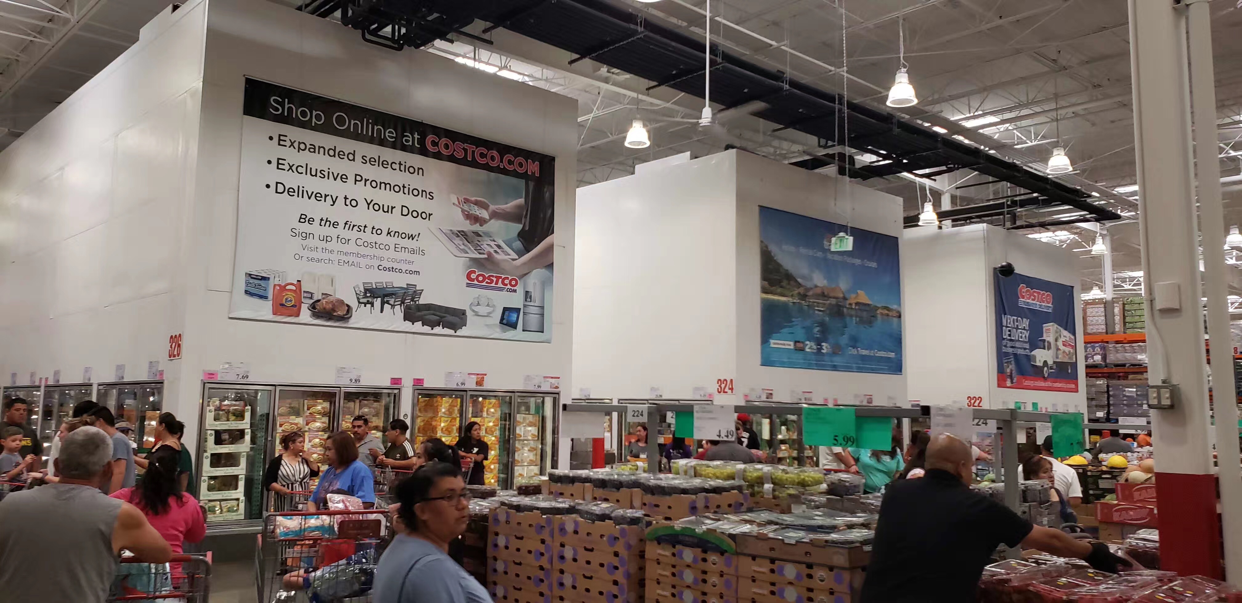 美国costco超市里面的物价