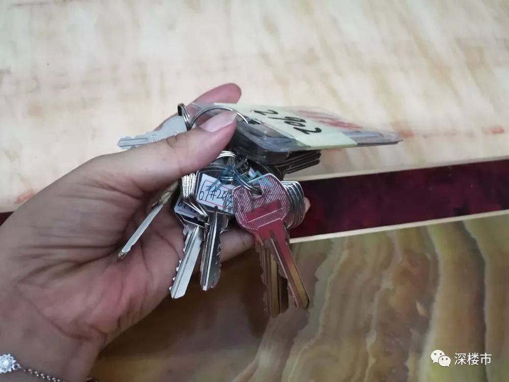 (拿到收房钥匙)我上述所说的是我本人经历的,钥匙数量因人而异.