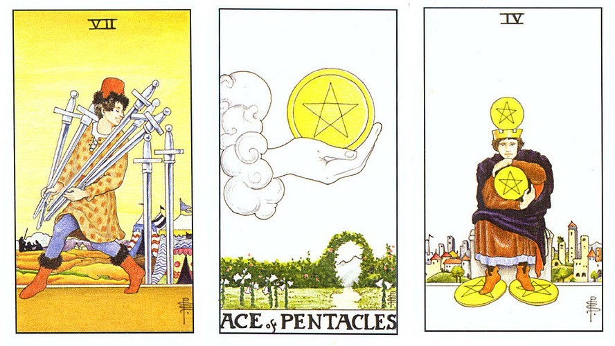 塔罗牌面:宝剑六,星币首牌,宝剑二94感情运势本周天蝎座与异性的