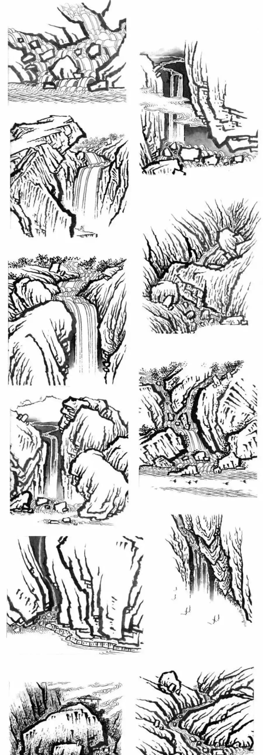 山水画基本功练习贴