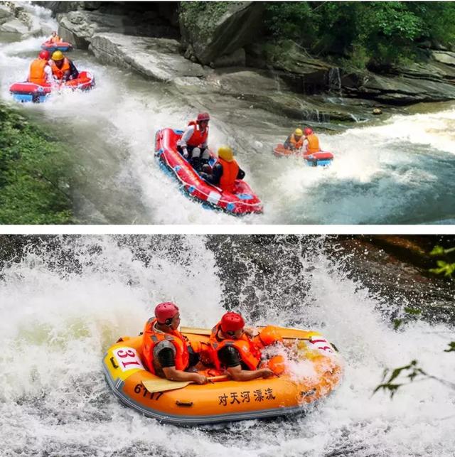 襄阳鱼泉河漂流,南漳鱼泉河漂流怎么样,鱼梁洲水上乐园_大山谷图库