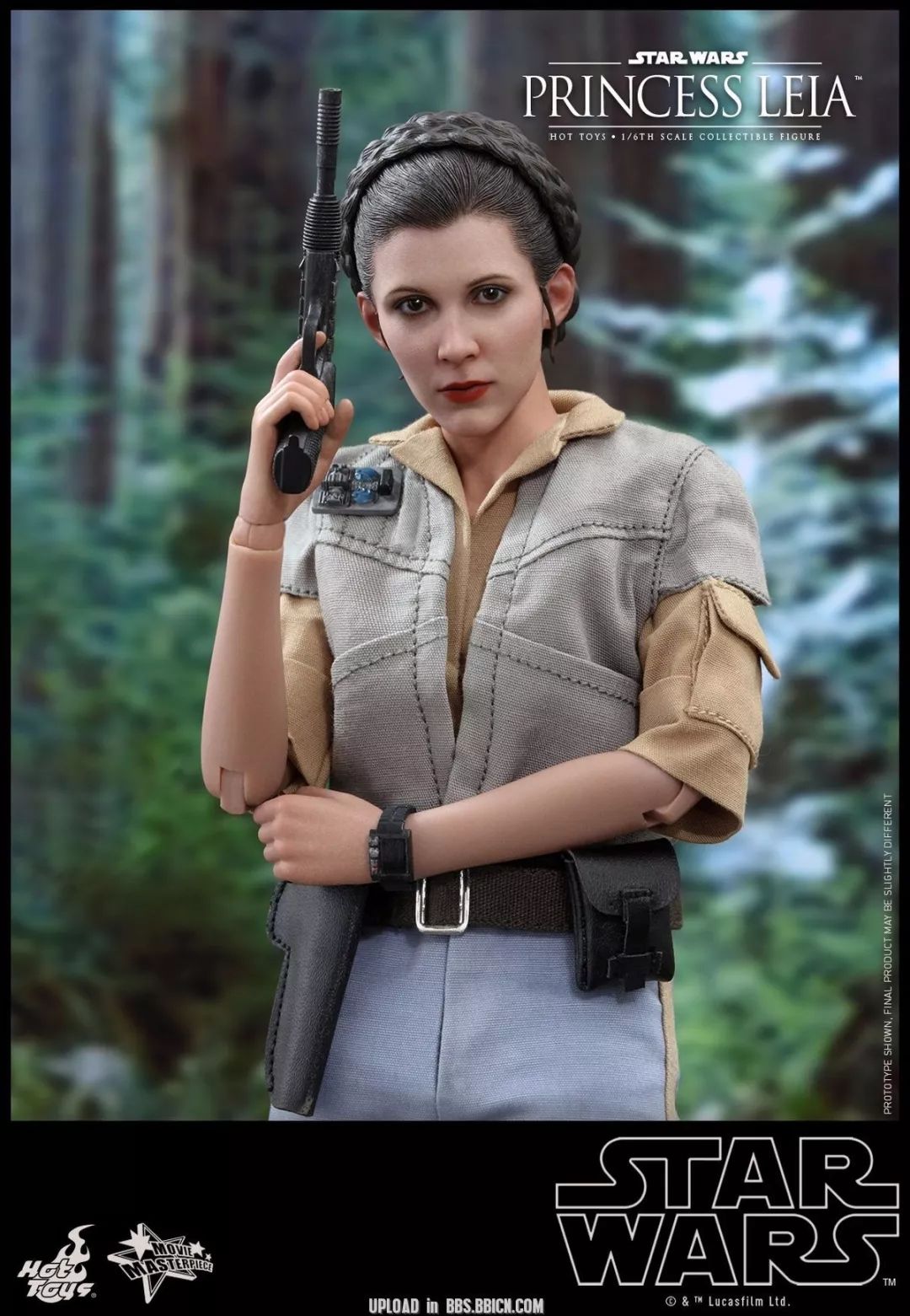 新品预定hottoys16mms549550551星球大战6莉亚公主wicket单人版套装