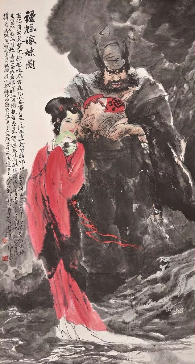 钟增亚既有齐白石简约恬静的墨迹之美又有梵高浓烈跳跃的色彩之美