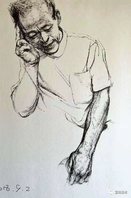 老家宜阳艺术人生画家王光辉钢笔画欣赏