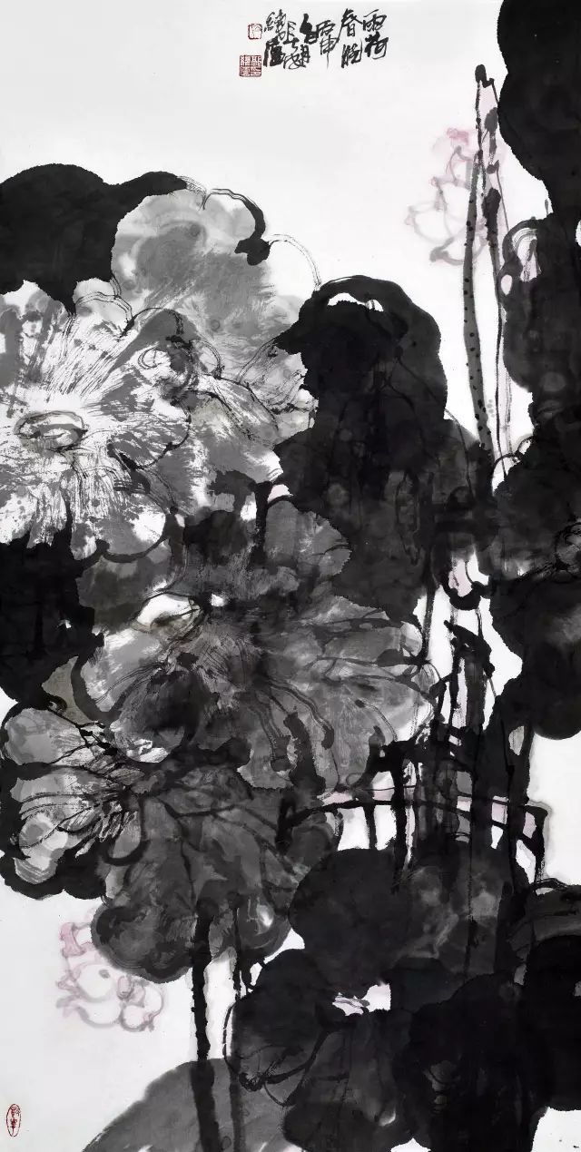 素颜无华天心相照郭线庐花鸟画赏析